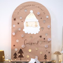 Calendrier de l'avent personnalisable en bois "petits messages" - 46 cm
