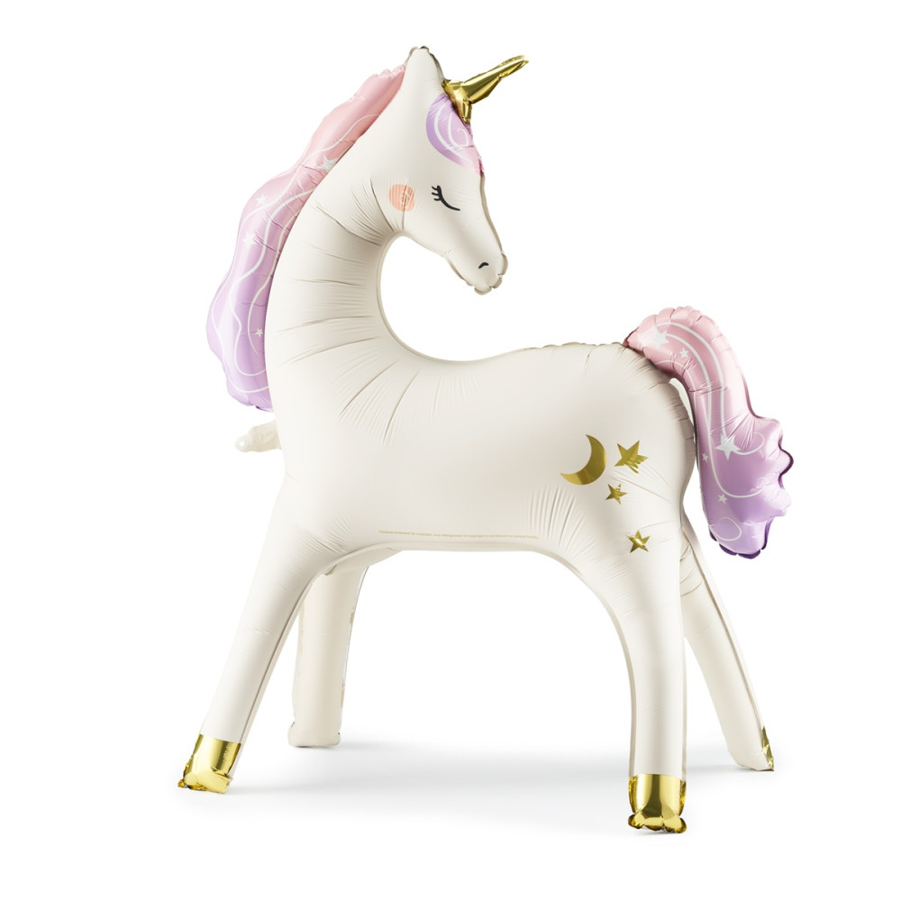 Ballon mylar "licorne debout" - 95 cm