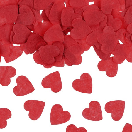 Confettis Coeurs - rouge