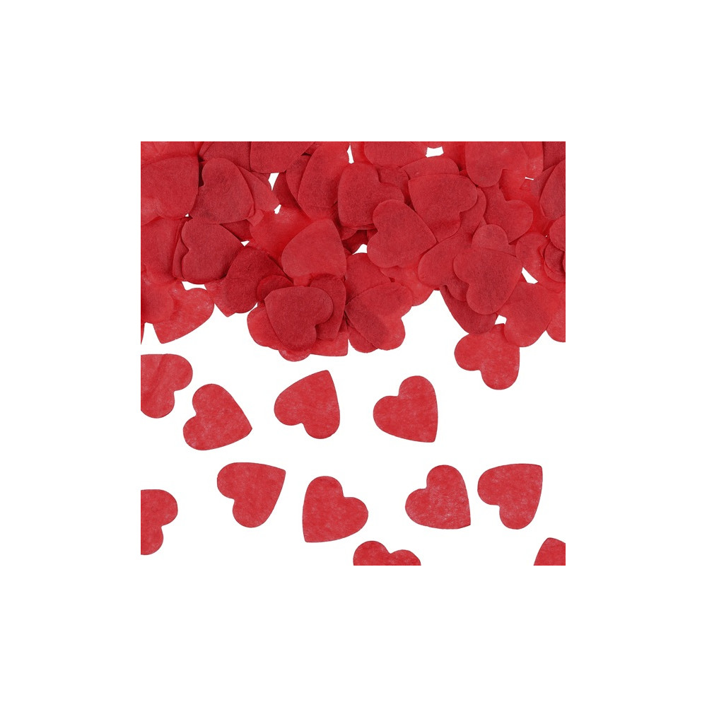 15 g confettis papier "coeurs rouges"