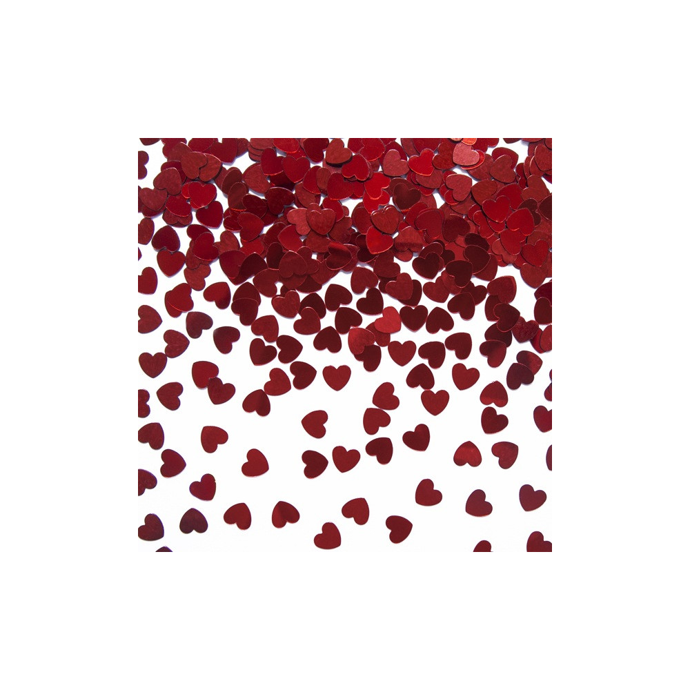 30 g confettis de table "coeurs rouges"