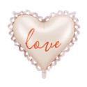 Ballon cœur dentelle "love" - 50 cm