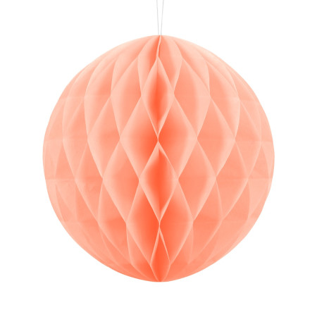 Boule alvéolée pêche -  30 cm