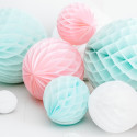 Boule en papier de soie - rose - 30 cm