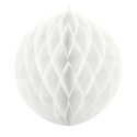 Boule en papier de soie - blanche - 30 cm