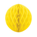 Boule alvéolée jaune -  20 cm