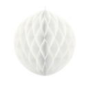 Boule alvéolée blanche - 20 cm