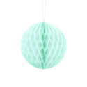 Boule alvéolée menthe -  10 cm