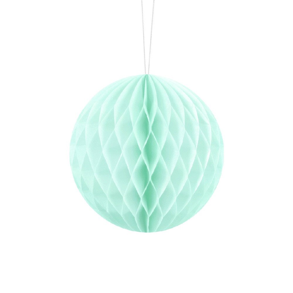 Boule alvéolée menthe -  10 cm