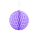 Boule alvéolée mauve -  10 cm