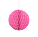 Boule alvéolée rose fuchsia -  10 cm