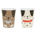 6 gobelets "chien"