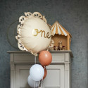 Ballon mylar dentelle One - crème