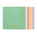 12 Serviettes Happy Birthday