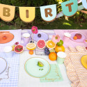 6 Assiettes - Summer liseret or - 21 cm