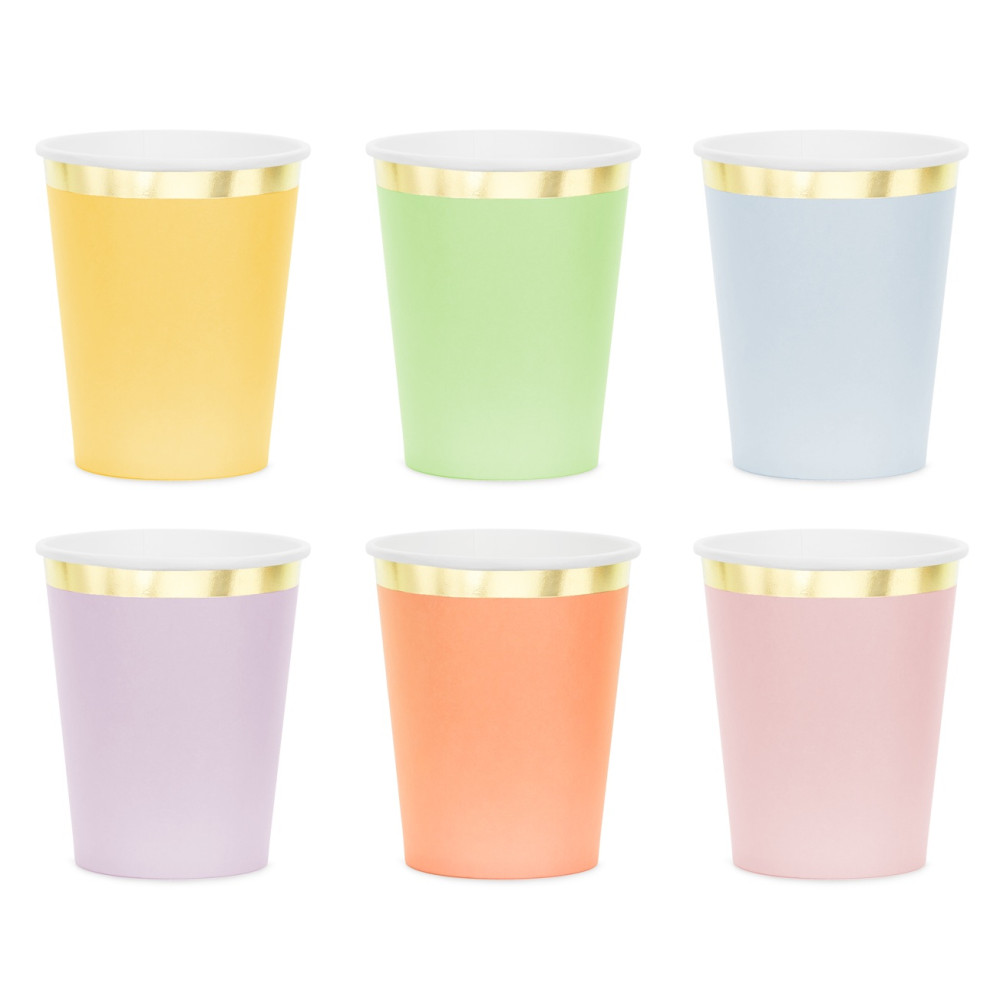 6 gobelets "Pastel Vibes"
