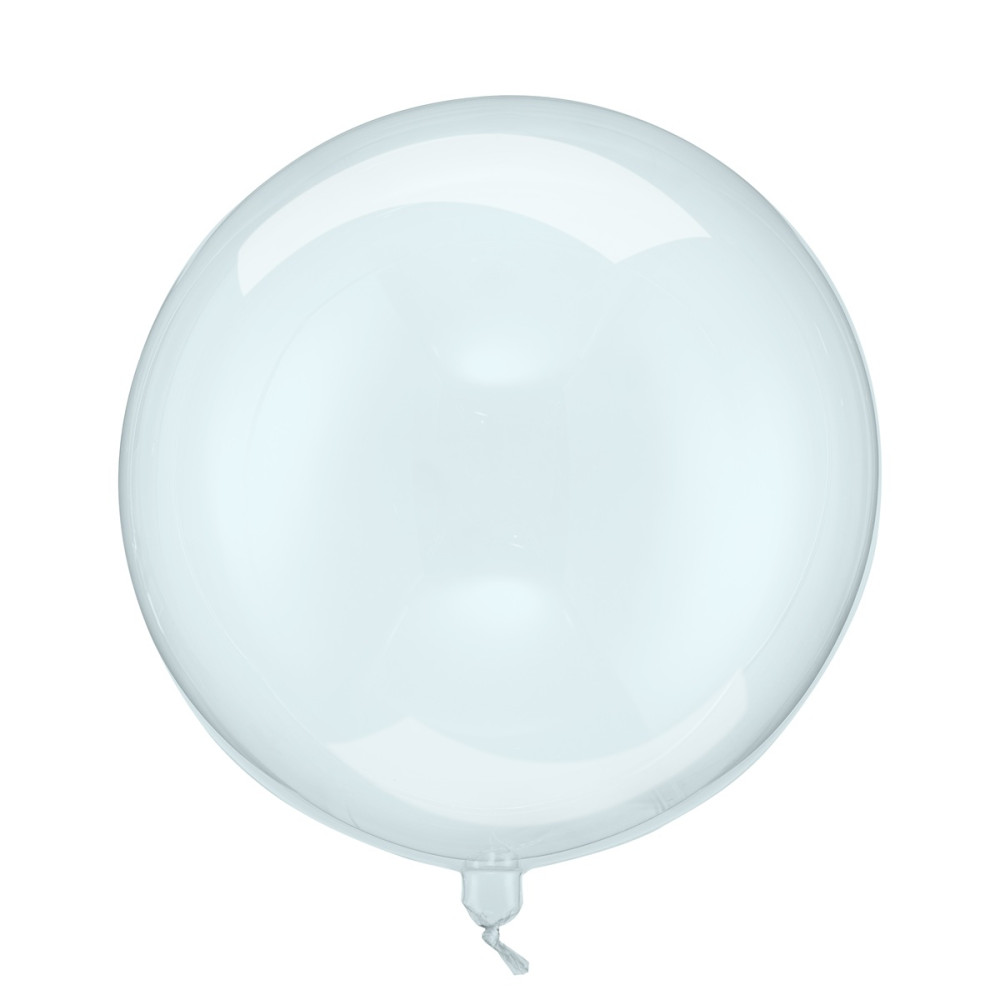 Ballon sphère bleu transparent "bulle" - 40 cm