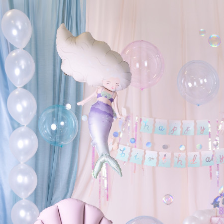 Ballon boule - 40cm - bleu...