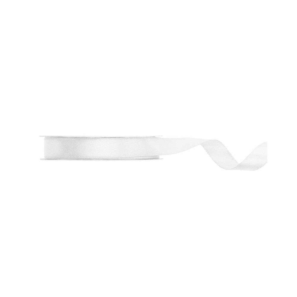 Ruban Rubans tissu - blanc - 12mm/25m