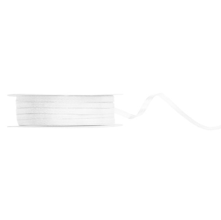 50 m ruban satin blanc - 3 mm