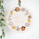 Kit panneau rond DIY personnalisable "Le jardin de Mamie"