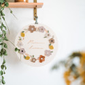 Kit panneau rond DIY personnalisable "Le jardin de Mamie"