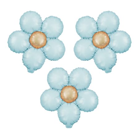 3 ballons mylar "marguerite...