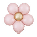 3 ballons mylar "marguerite rose" - 45 cm
