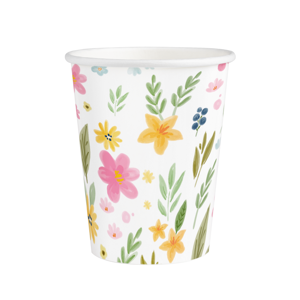 6 gobelets "fleurs sauvages" - 270 ml