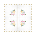 10 serviettes "fleurs sauvages" - 12 cm