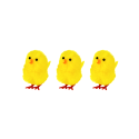 3 petits poussins jaunes - 5 cm