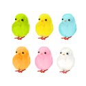 6 mini poussins pastel - 3.25 cm