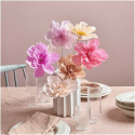 Lot de 8 fleurs papier crépon "nuances de roses" - Taille M