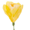 Fleur en papier crépon "narcisse jaune"
