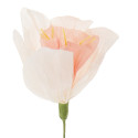 Fleur en papier crépon "narcisse pêche"