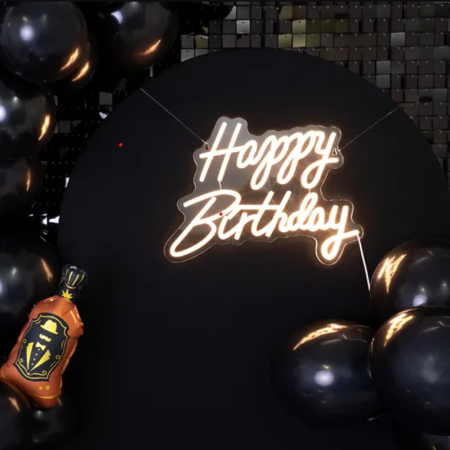 Néon LED - Happy Birthday -...