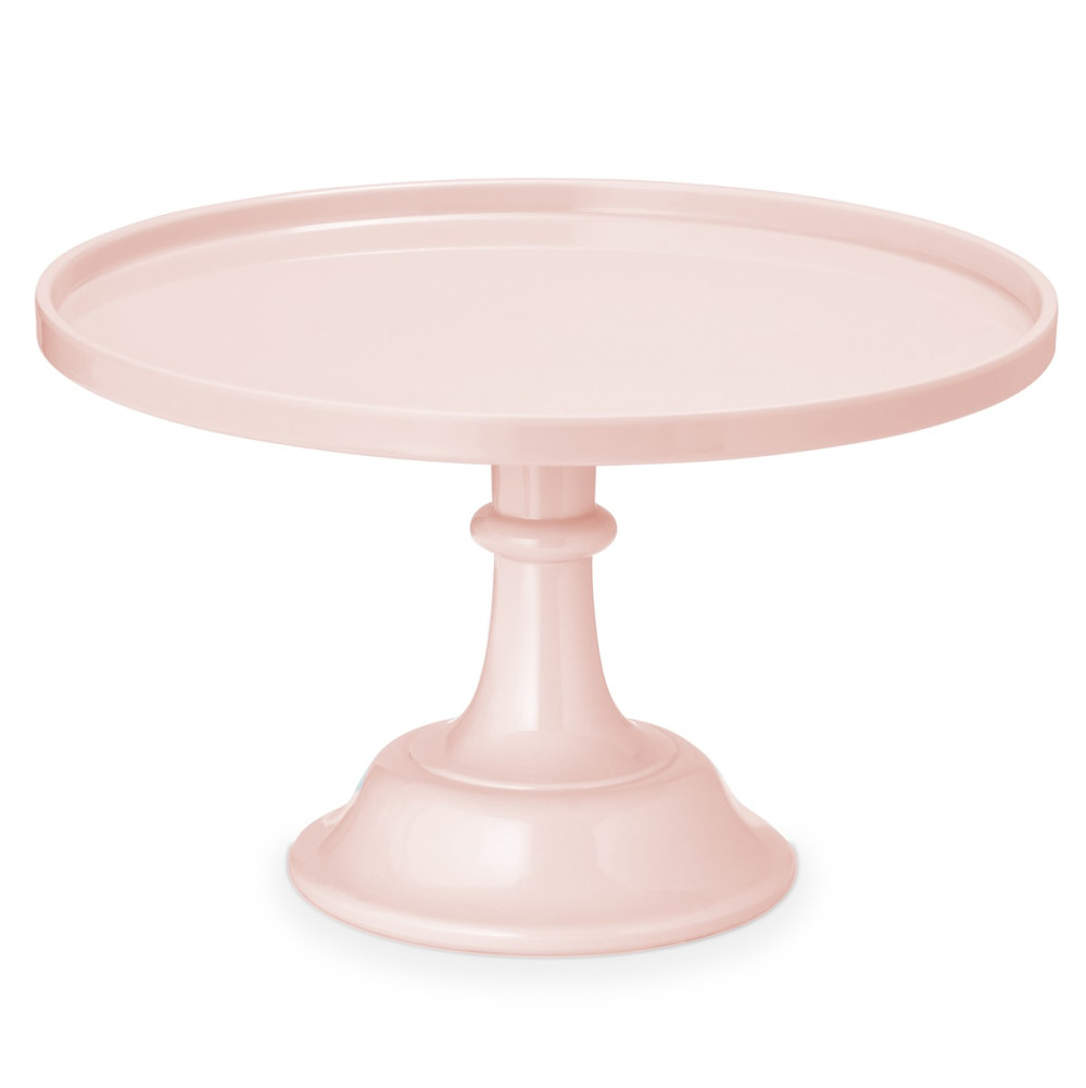 Support à gâteaux acrylique "rose pastel" - 23,50 cm