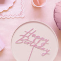 Plat à gâteau - rose clair