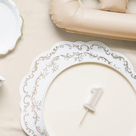 Plat à gâteau - beige