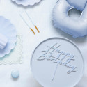 Plat à gâteau - bleu clair