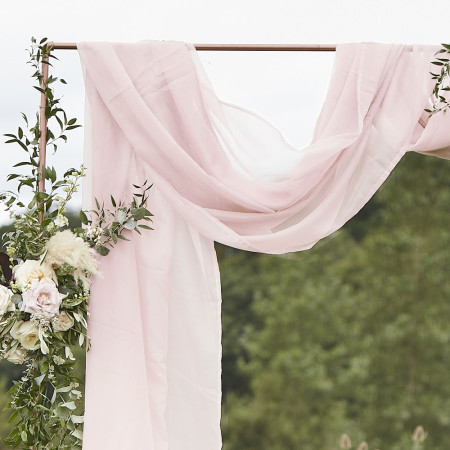 Grand voilage "rose pastel"...