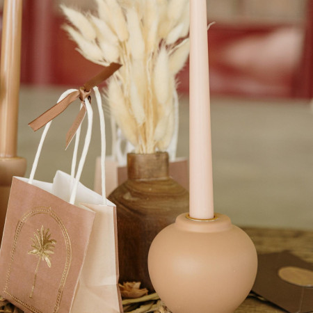 2 bougies cierges "nude" -...