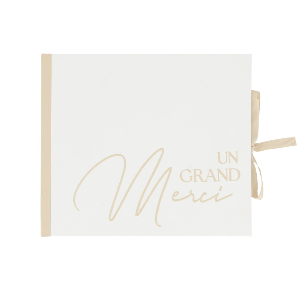 Livre d'or sable "Un grand Merci"