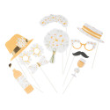 10 accessoires photobooth "marguerite"