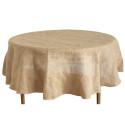 Nappe ronde en toile de jute - 220 cm