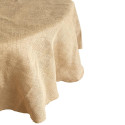 Nappe ronde en toile de jute - 220 cm