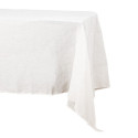 Nappe blanche en tissu effet lin - 240 cm