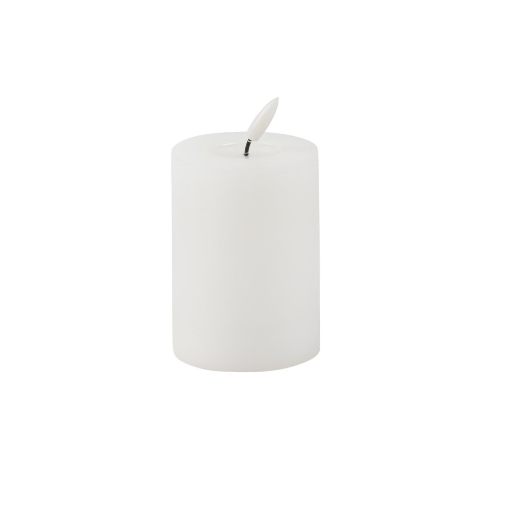 Bougie LED cylindrique "blanc" - 10 cm