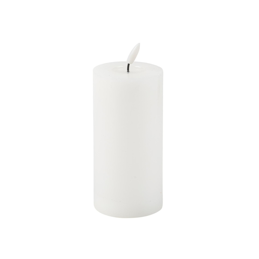 Bougie LED cylindrique "blanc" - 15 cm