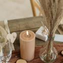 Bougie LED cylindrique "camel" - 15 cm